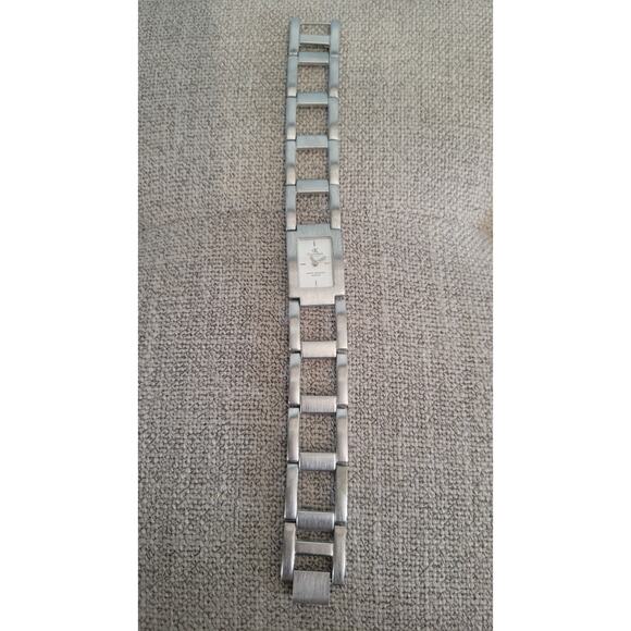 Women’s Silver Tone Rectangle Quartz Bracelet Watch | Marked “Calvin Klein” |... - Picture 1 of 5